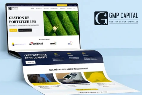Développement site vitrine premium GMP Capital - Services financiers Site vitrine professionnel GMP Capital finance investissement OneTeam