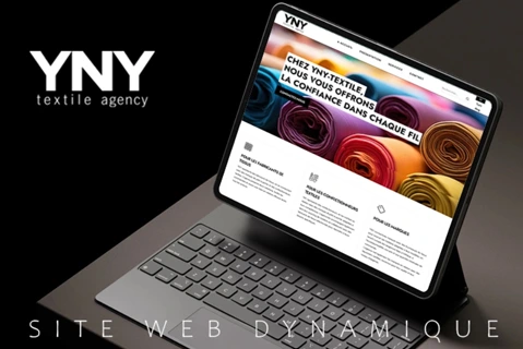 Site vitrine moderne pour YNY Textile - Industrie textile Tunisie Site vitrine industriel YNY Textile fabricant tunisien par OneTeam