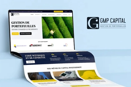 Site institutionnel GMP Capital Tunisie — société de gestion de portefeuilles et capital investissement, réalisé par OneTeam