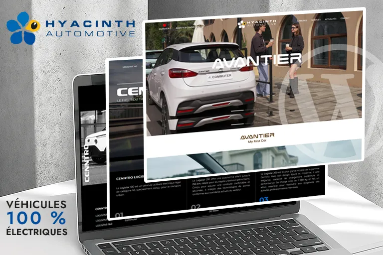 Site web Haycinth Automotive — concessionnaire véhicules électriques Tunisie, réalisé par OneTeam